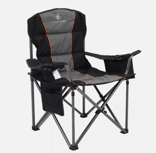 Camping Chair Heavy Duty Folding Portable Outdoor Chair with Cup Holder